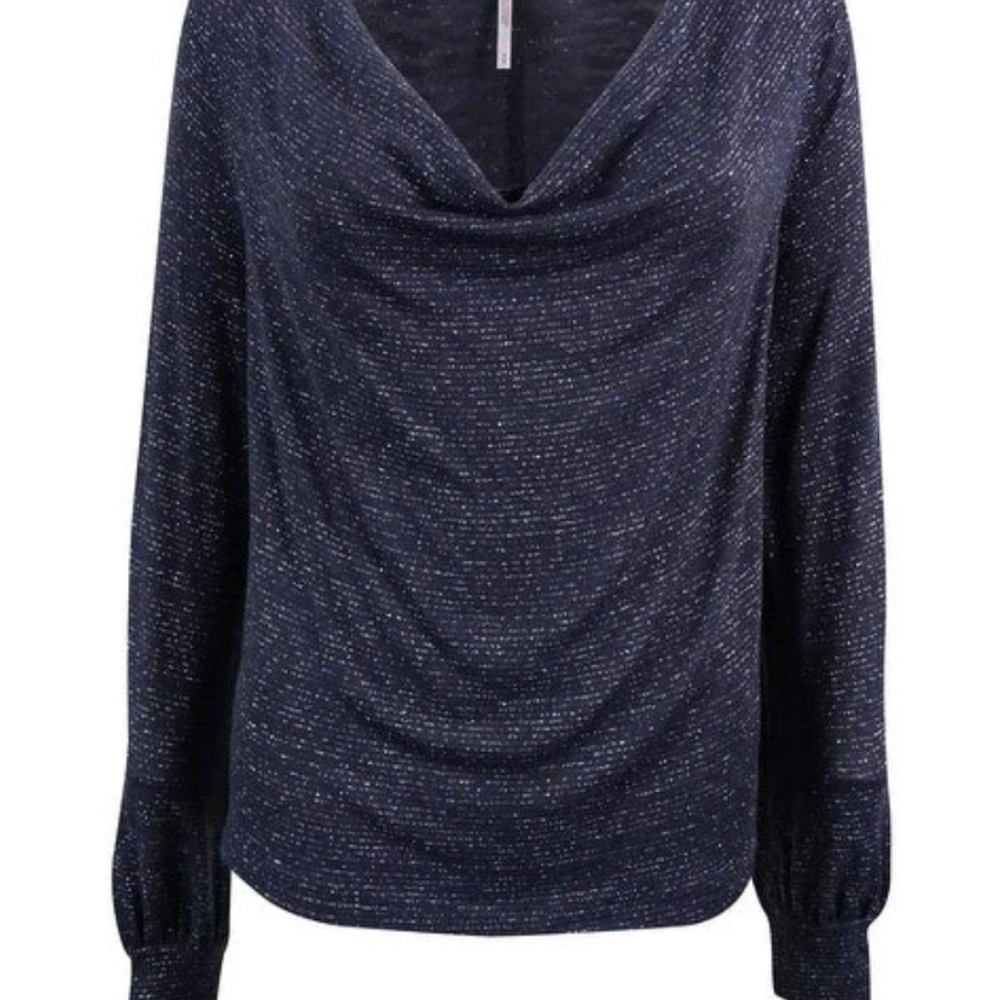 💚NWT💚Free people grey metallic top